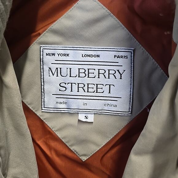 Vtg Mulberry Street Womens Quilted Puffer Jacket Sz S Beige Ribbed Collar Cuffs - Picture 3 of 15